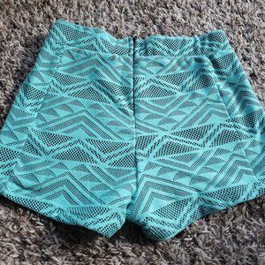 NWOT Mint Patterned High Waist Hot Shorts S
